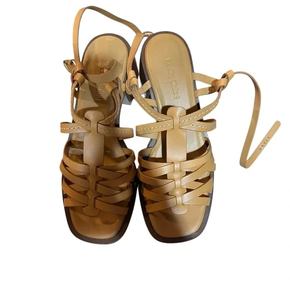 See By Chloe Women's Tan Leather Strappy Sandals